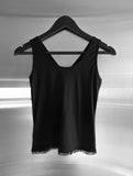 Pre-lace Trimmed Sleeveless
