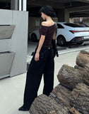 Denim-Hi Wide Pants