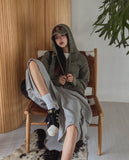 ON Dying Damage Mesh Hood Zip Up