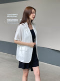 Lovell Tailored Strap Linen Jacket
