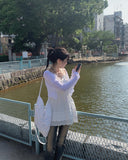 Luko Cable V Crop Cardigan