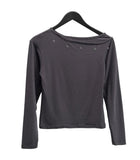 Burneck Eyelet Layered One-Off Tee