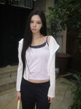 Bato See-through Feminine Hood Zip-Up