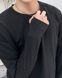 Road Fingerhole Crop Long Sleeve Tee