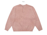 Levon Henley Neck Cable Knit