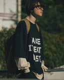 [AG] Slogan Layered Long Sleeve