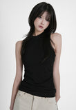 Glam Halter Shirring Top