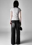 Wrap Cross Over Denim Pants