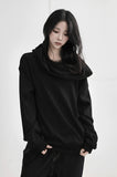Off wide ribbed hoodie