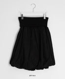 Neva Shirring Balloon Midi Skirt