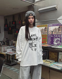 Lost printing loose fit long sleeves