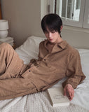 Ruko Crease Balloon Jacket Pants Set