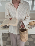 Ezri Crochet Long Sleeve Shirt