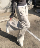 Beto Pocket Cargo Wide Cotton Pants