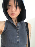 PIGMENT HOOD SLEEVELESS