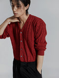 Cable knit cardigan