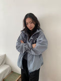 Puke Color Matching Hood Windbreaker