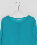 Pocon U-neck Color Basic Cardigan