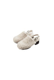 fur belt reversible mule