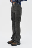 (W) Low Boots-cut Cargo Pants