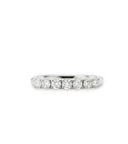 Essence Silver (W) Lab Diamond Half Pave Ring 0.1CT