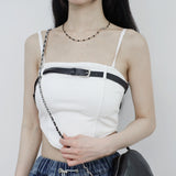 Ferran Pintuck Sleeveless (belt Set)