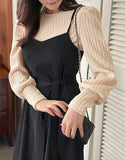 Chandley Velvet Ribbed Puff T-shirt