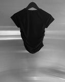 Cello Shirred Round Short Sleeve Tee
