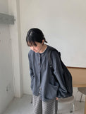 Resendy Pocket Button Cotton Cardigan