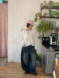 [unisex] Pihyo Carpenter Balloon Denim Wide Pants