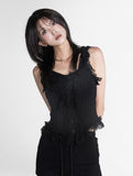 Floral lace sleeveless