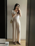 Hien Pin Tuck Span Wide Slacks