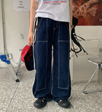 Dilfree Sideline Rope Banding Denim Pants