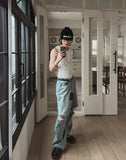 Hippo Damage Wide Baggy Denim