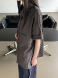 [UNISEX] Fast Summer Nylon String Overfit Short Sleeve Shirt