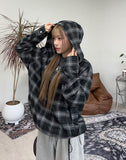 Havelo Check Hooded Jumper