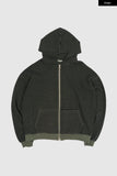 Jack pigment stripe zip-up hoodie
