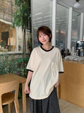 [unisex] Binnimo Pocket Ringer Over Short Sleeve Tee