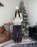 Ruel Curved Peach Fuzz Cotton Pants