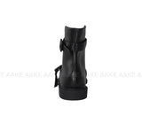 SQUARE STRAP ANKLE BOOTS