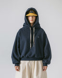[AG.W] Edge Balloon Crop Double Hoodie