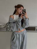 Metty Pigment Cropped Hooded Zip-Up