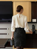 Loave Pearl Lace Brushed Blouse
