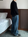 Crack Washed Denim
