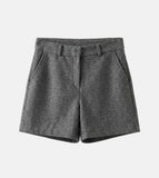 Leaf Wool High Shorts