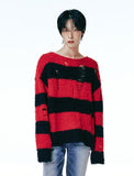 [LANARCH] Destroyed Stripe Knit