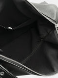 Belt Strap Embossed Leather Shoulder Bag