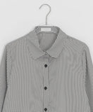 Toyan Frill Shirring Collar Shirt Blouse