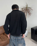 Vieron side knit zip-up