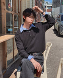 Cannon More Henley Neck Knit